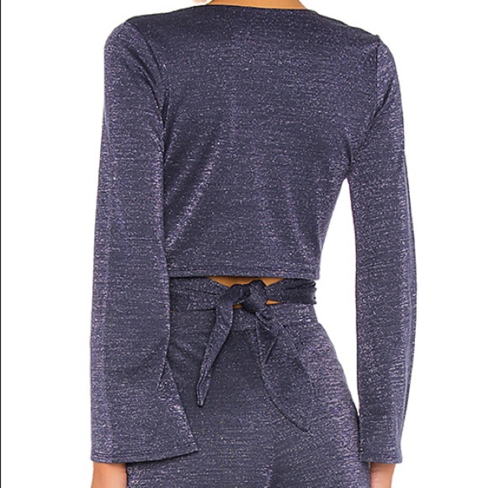 Friends + Lovers 2 Piece Noelle Wrap Top Pants New - Picture 3 of 9